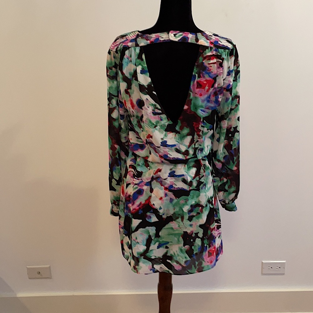 Parker Dress.  Snap crossover top, v-back.  Knee length